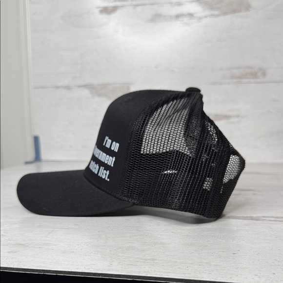 Black Trucker Cap with Humorous Text - Picture 2 of 5